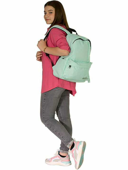 Must Team Monochrome Green School Bag Backpack Junior High-High School Green with Water Bottle Holder 22Liters