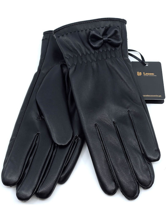 Women's Leather Touch Gloves Black