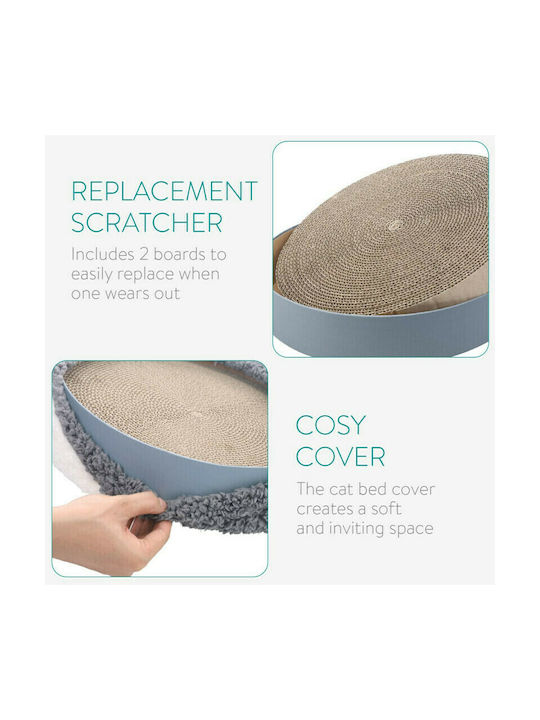 Navaris Stâlp pentru zgâriat pisici Gri 36x36x9cm