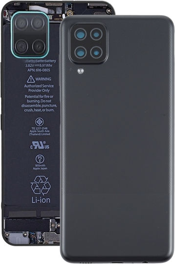 Batterieabdeckung Schwarz für Galaxy A12