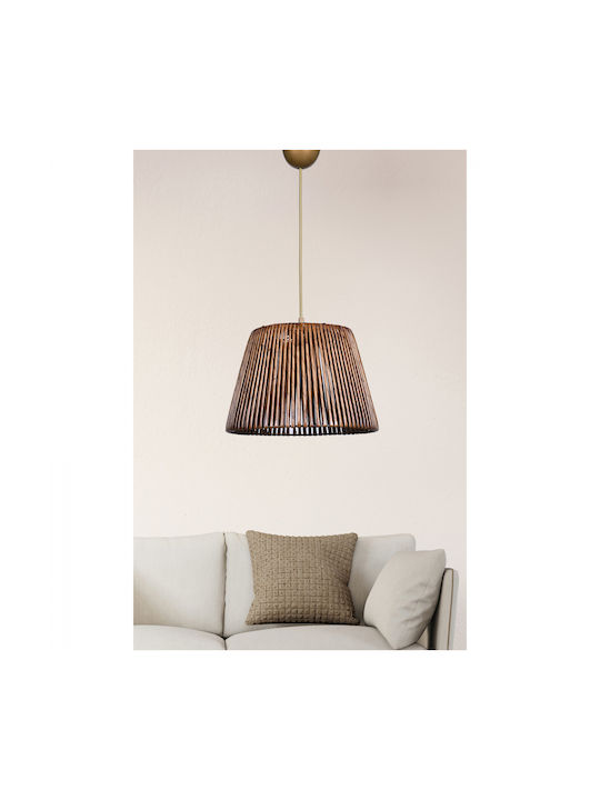 HomeMarkt Pendant Light Brown with Socket E27 30cm