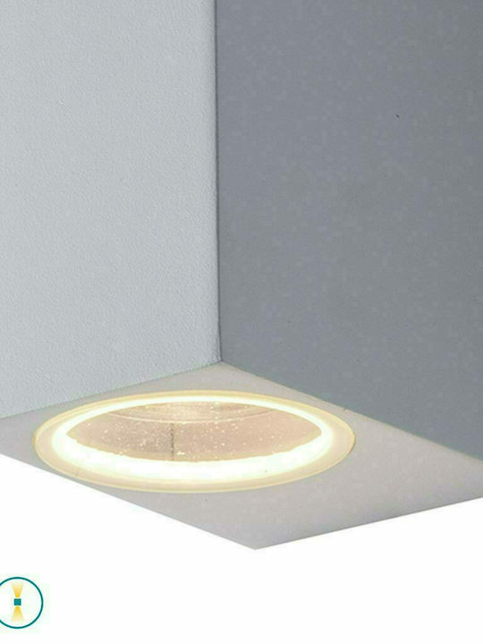 Fan Europe Wandmontiertes Außen-Spotlight GU10 IP54 Doppelstrahl 15.1x9.3x6.7εκ.
