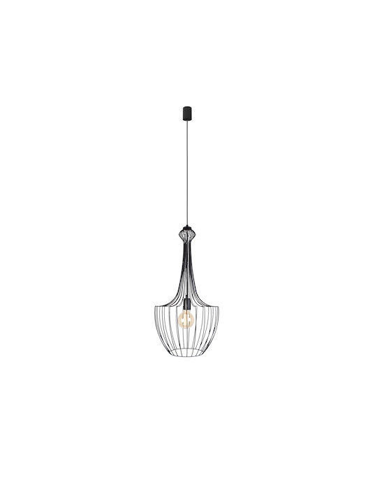 Nowodvorski Pendant Light Black Grid with Socket E27 37cm