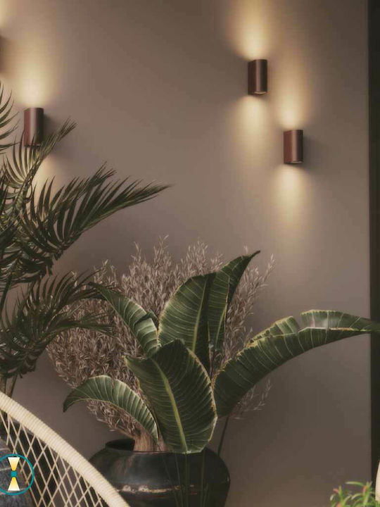Fan Europe Wandmontiertes Außen-Spotlight GU10 IP54 Doppelstrahl 15.1x9.3x6.7εκ.
