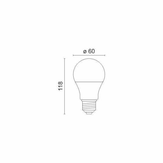 Spot Light Smart Lampe LED 7.5W für Fassung E27 und Form A60 RGB 600lm Dimmbar