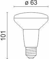 Spot Light Λάμπα LED για Ντουί E27 και Σχήμα R63 Ψυχρό Λευκό 600lm