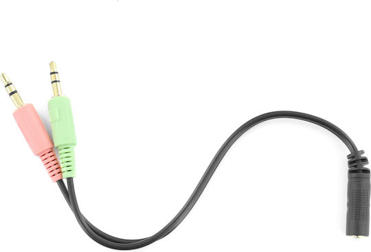 Plugger DJH40M Надушници Мултимедийни слушалки с микрофон и връзка 3,5 мм жак в Черен цвят
