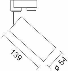 Spot Light Single Spot with Socket GU10 in Black Color