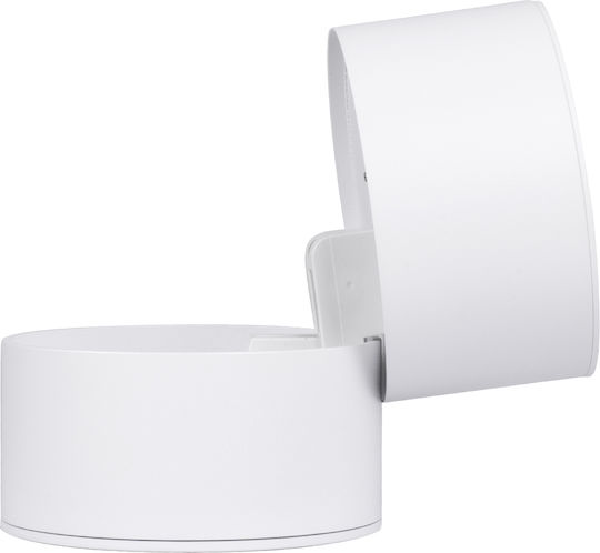 GloboStar Omega Einzel LED Warmes Weiß Spot in Weiß Farbe