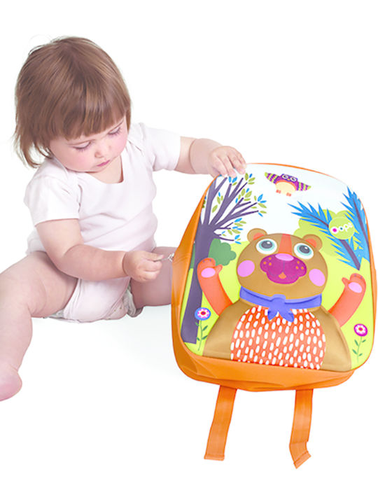 Oops Happy Bear School Bag Backpack Kindergarten Orange