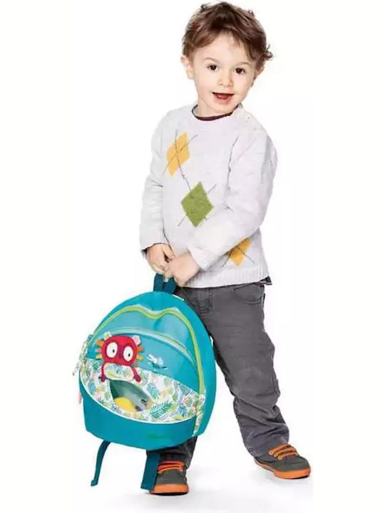 Lilliputiens Georges School Backpack Kindergarten Turquoise 21 x 13 x 25cm