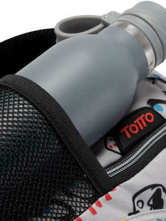 Totto Morral Rayol 9ST Schulranzen Rucksack Grundschule Gray mit Flaschenhalter 25Liter