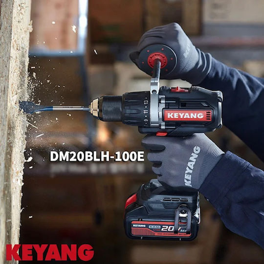 Keyang DM20BLH100E Battery-Powered Brushless Drill Driver 18V