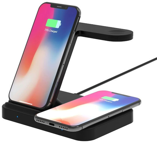 Tech-Protect Kabelloses Ladegerät (Qi Pad) Schwarzs (A11 3in1)