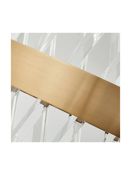 Home Lighting Xenic Modern Leuchte Wand mit Integrierter LED und Einstellbares Weißes Licht Gold 23x23x12cm