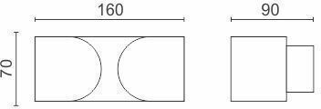 Spot Light Φωτιστικό Τοίχου LED Λευκό 16x9x7εκ. Spot Light Φωτιστικό Τοίχου LED Λευκό 16x9x7εκ.