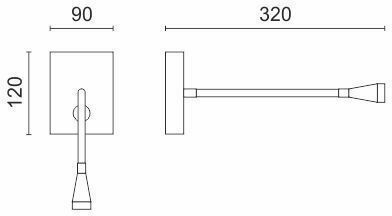Spot Light Μονό LED Θερμό Λευκό Σποτ σε Λευκό Χρώμα
