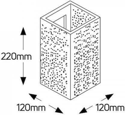 Geyer Leuchte Wand Weiß 12x12cm