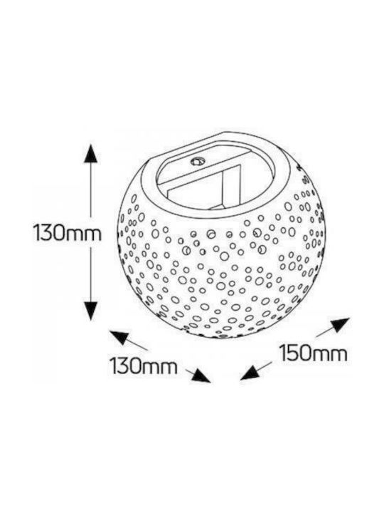Geyer Осветително тяло За стена Бял 15x13см.