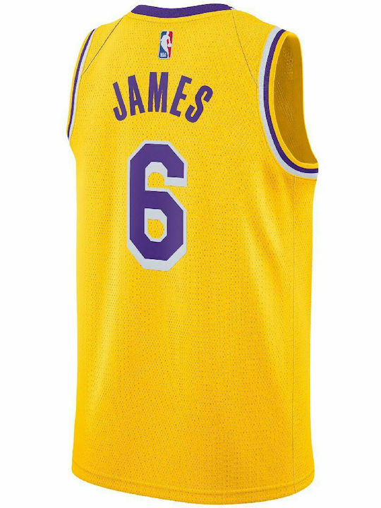 Nike LeBron James Los Angeles Lakers Icon Edition Ανδρική Φανέλα Μπάσκετ