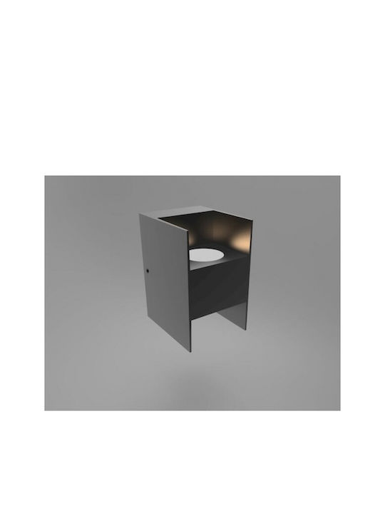 Geyer Wall-Mounted Outdoor Ceiling Light LED IP54 6W with Warm White Light 76x9x12εκ.