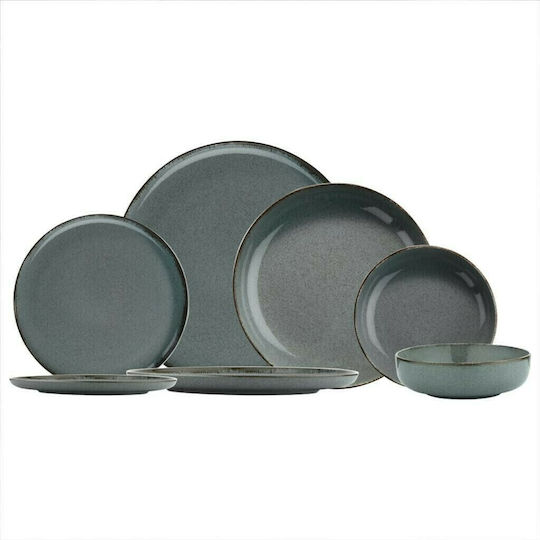 Max Home Mood Plate Shallow made of Porcelain Blue with Diameter 27cm