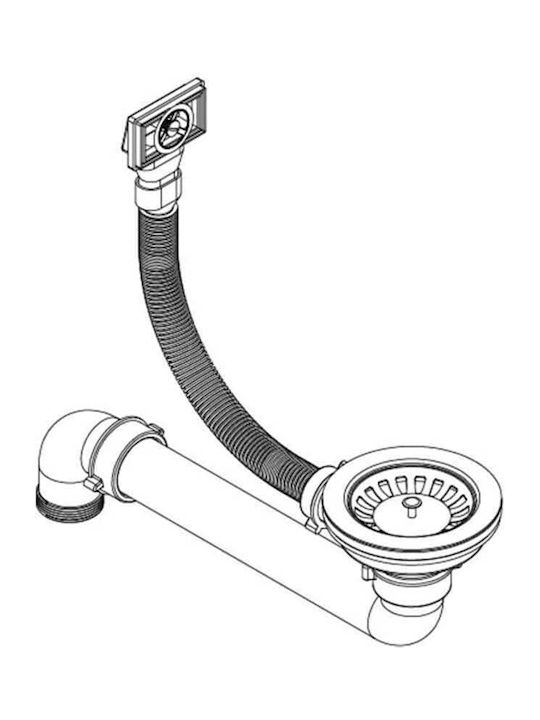 vidaXL Drop-In Spüle aus Verbundgranulat B50.5xT50.5cm Black