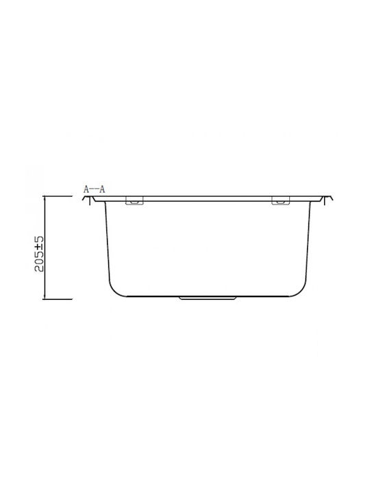 Karag BL 625 BL625 Drop-In Sink Inox Satin W50xD50cm Silver