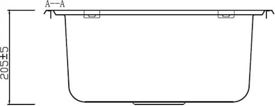 Karag BL 625 BL625 Drop-In Sink Inox Satin W50xD50cm Silver