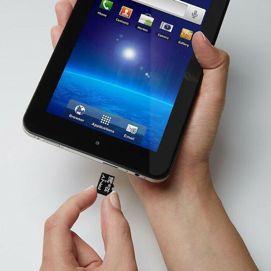 PNY Performance Plus microSDHC 32GB U1 UHS-I 10MB/s με αντάπτορα