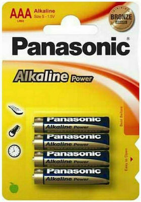 Panasonic Alkaline Power Μπαταρίες AAA 1.5V 4τμχ