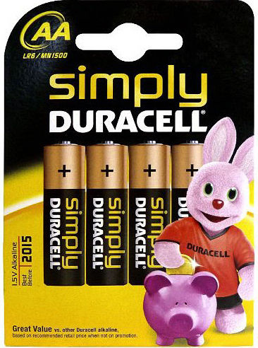 Duracell Simply Αλκαλικές Μπαταρίες AA 1.5V 4τμχ