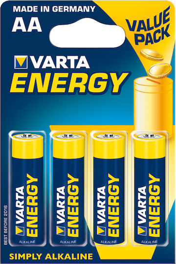 Varta Energy Αλκαλικές Μπαταρίες AA 1.5V 4τμχ