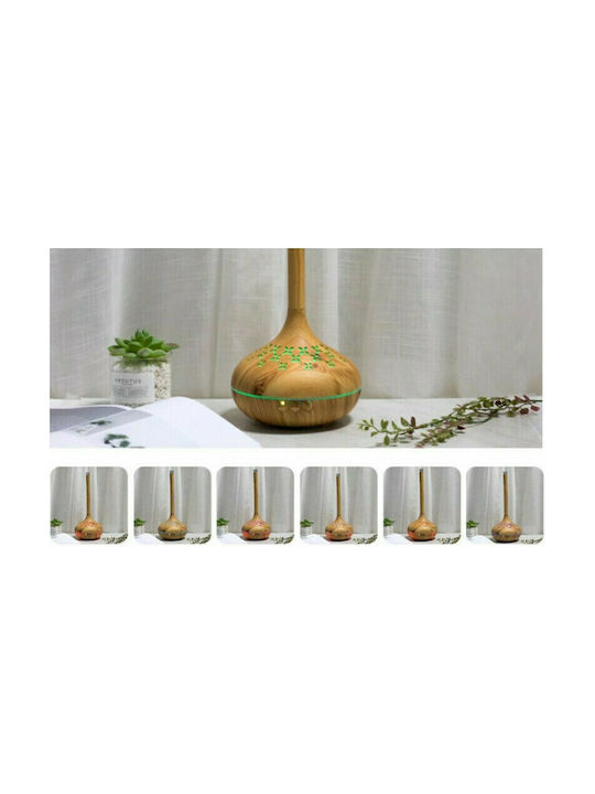 LED Aromatherapie-Diffusor Ultraschall AJ-038 mit Timer Braun 400ml