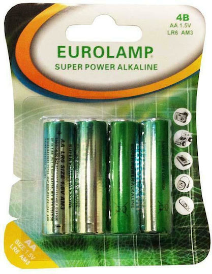 Eurolamp Super Power Αλκαλικές Μπαταρίες AA 1.5V 12τμχ