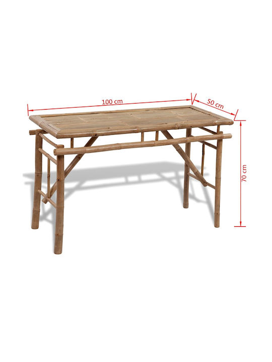 Outdoor Dining Set 3 Pieces Bamboo