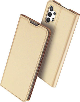 Dux Ducis Skin Pro Book Δερματίνης Χρυσό (Galaxy A32 4G)