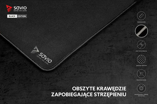 Savio Precision Control Gaming Mouse Pad XL (700mm) Μαύρο SAVGBEPCL