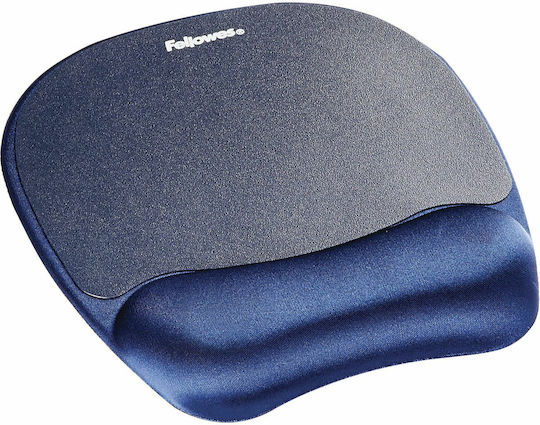 Fellowes Memory Foam Mouse Pad (196mm) With Blue Wrist Support 9172801
