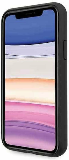 Guess Stripe Cover Umschlag Rückseite Kunststoff Gray (iPhone 11)