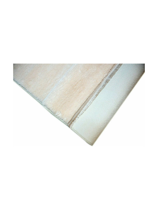 Tzikas Carpets Melia 25171-001 Anti-slip Rug Rectangular Shaggy Ivory