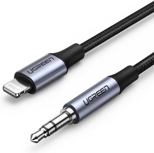 Ugreen Braided 3.5mm to Lightning Cable Black 1m (70509)
