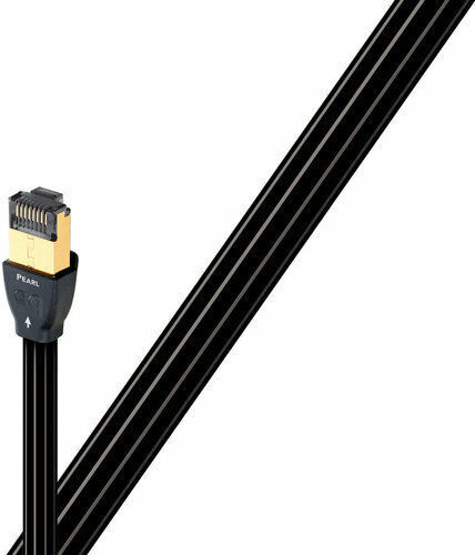 Audioquest Cat. 7 (10Gbps) Ethernet Мрежов Кабел 0.75m Черен