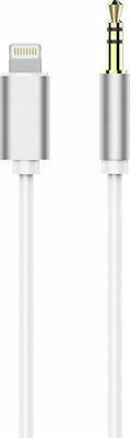 3.5mm to Lightning Cable Λευκό 1m (24919)
