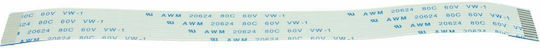 Powertech FFC Cable - Ribbon 8 PIN 1.0mm Pitch (140mm) C TYPE (CON-R006)