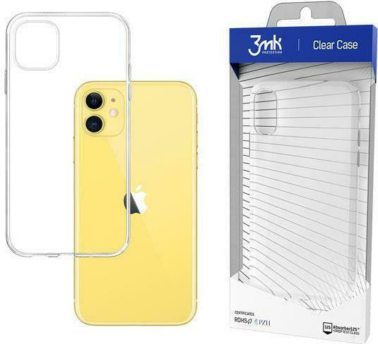 3MK Clear Back Cover Σιλικόνης 1.2mm Διάφανο (iPhone 11)