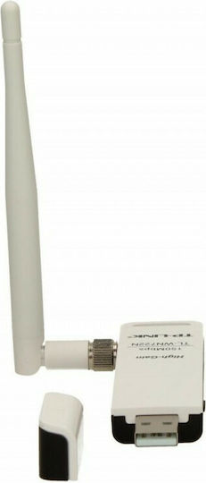 TP-LINK TL-WN722N USB Network Adapter with Wireless Wi-Fi Connection 150Mbps and Detachable Antenna (Standard v3)