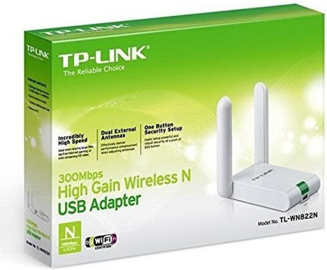 TP-LINK TL-WN822N USB Адаптер За Мрежа С Безжично Свързване Wi-Fi 300Mbps (Версия v5)