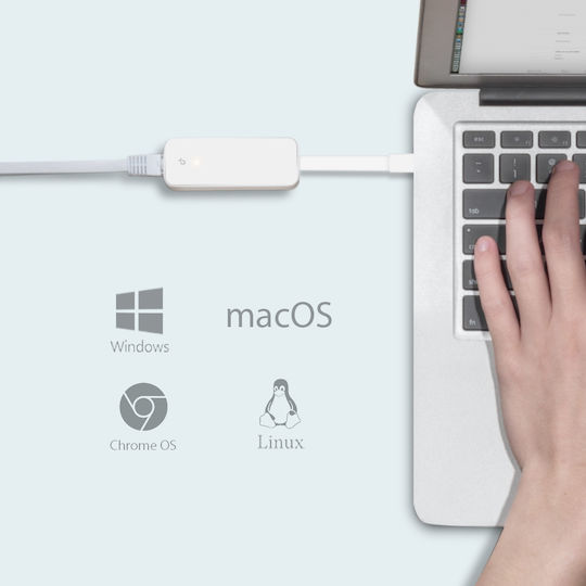 TP-LINK UE300C USB-C Network Adapter with Wired Gigabit Ethernet Connection Standard v1