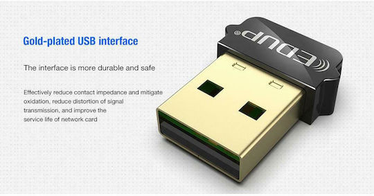 EDUP EP-AC1651 USB Network Adapter with Wireless Wi-Fi Connection 650Mbps